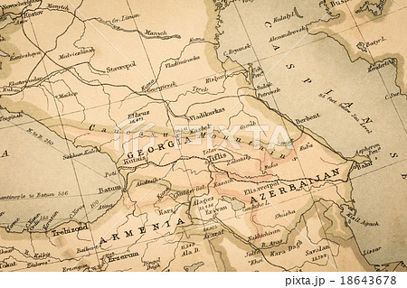 古地図 アゼルバイジャンとグルジア 古地図 アゼルバイジャンとグルジア 18643678