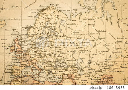 古地図 ヨーロッパの写真素材