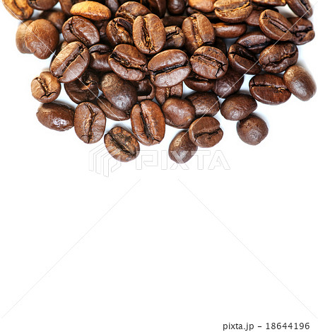 Coffee beans isolated on a white 18644196