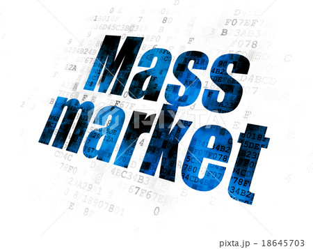 Advertising concept: Mass Market on Digital 18645703