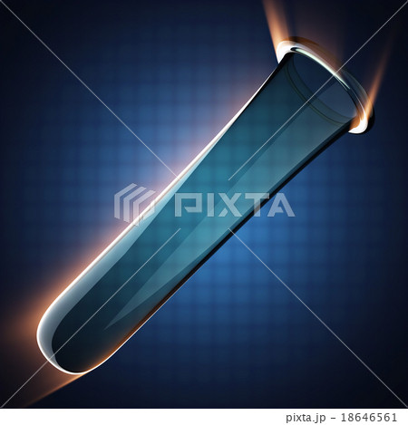 Laboratory glassware on blue background Laboratory glassware on blue background 18646561