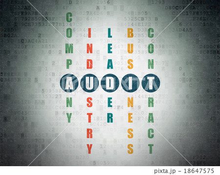 Business concept: Audit in Crossword Puzzle 18647575