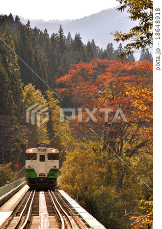 鉄橋を渡る列車 鉄橋を渡る列車 18648918