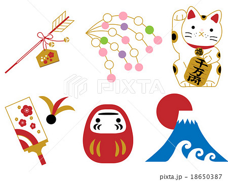 年賀用素材 酉年 素材セット のイラスト素材