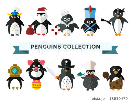 Penguin set vector illustration Penguin set vector illustration 18650470
