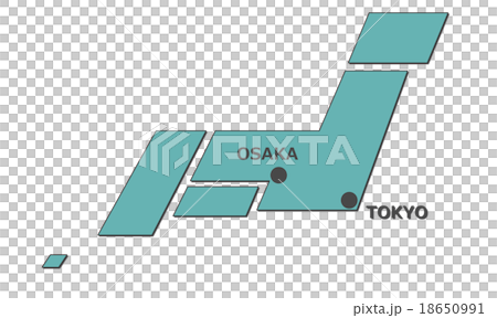日本地図 日本地図 18650991