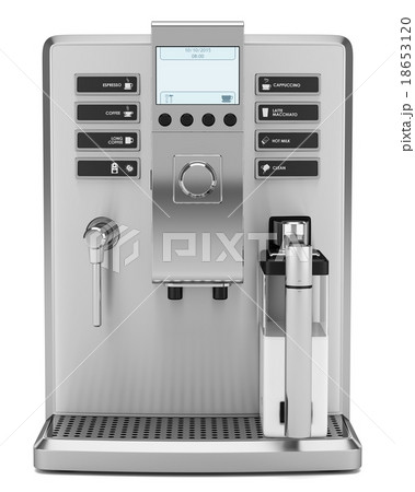 modern coffee machine isolated on white background 18653120