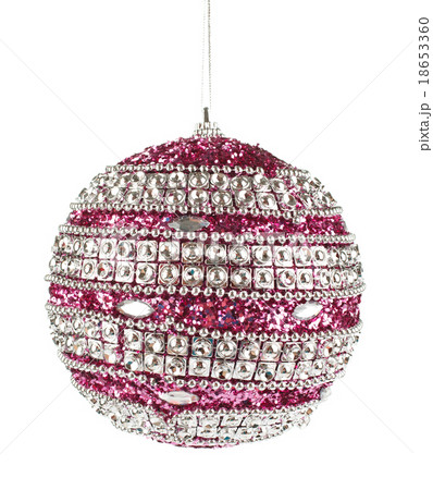 beautiful violet christmas ball  with crystals 18653360
