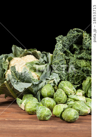 Assortment of green vegetables 18653715