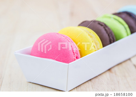 Sweet and colourful french macaron or macaron. 18658100
