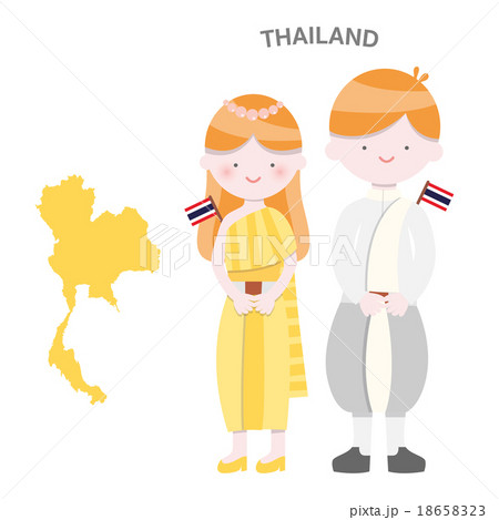 Thailand AEC People Set in traditional costume 18658323