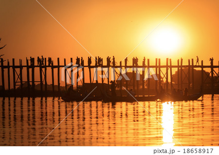 U Bein Bridge, a beautiful 1.2 kilometre structure U Bein Bridge, a beautiful 1.2 kilometre structure 18658917