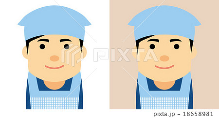 幼稚園保育園で働く男性のイラスト 18658981
