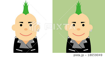 若者男性のイラストのイラスト素材