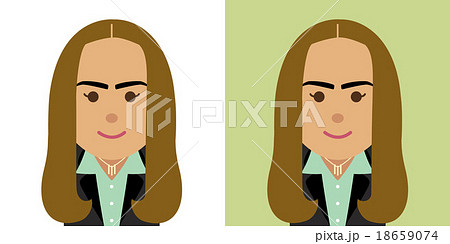 スーツ姿の中東人女性のイラスト 18659074