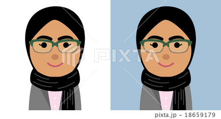 スーツ姿のアジア人女性のイラスト 18659179