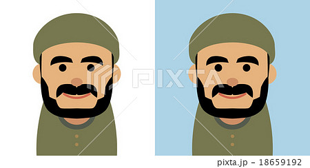 中東人男性のイラスト 中東人男性のイラスト 18659192