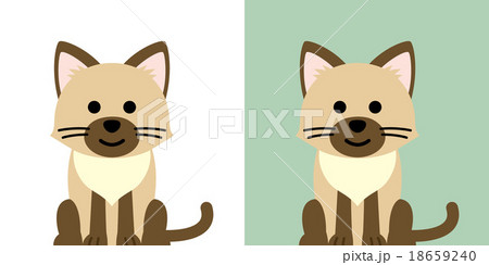 シャム猫のキャラクター 18659240