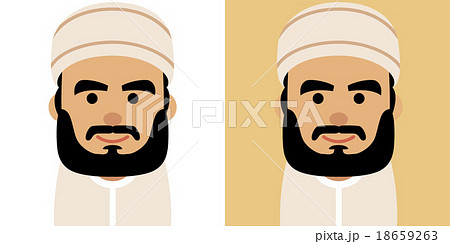 中東人男性のイラスト 中東人男性のイラスト 18659263