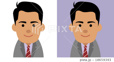 スーツ姿のアジア人男性のイラスト 18659393