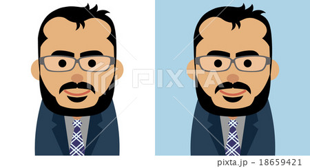 スーツ姿の中東人男性のイラスト スーツ姿の中東人男性のイラスト 18659421
