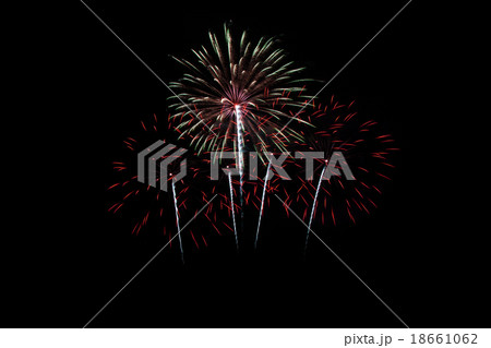 Colorful fireworks over dark sky Colorful fireworks over dark sky 18661062