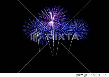 Colorful fireworks over dark sky Colorful fireworks over dark sky 18661063