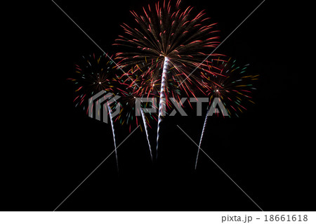 Colorful fireworks over dark sky 18661618