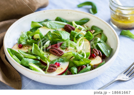 Mache with Apple and Pomegranate salad 18661667