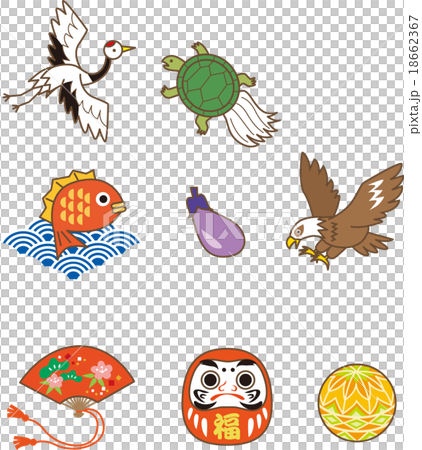 正月 素材のイラスト素材