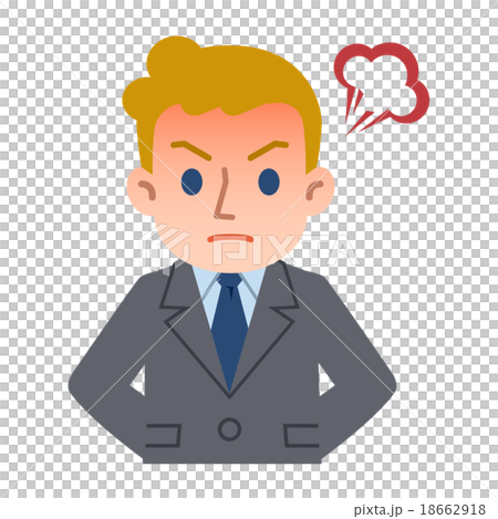 An angry young white businessman 18662918