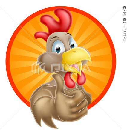 Happy Cartoon Chicken 18664806