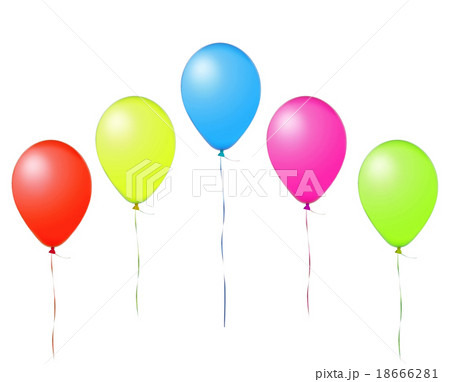 colorful flying air balloons isolated on white colorful flying air balloons isolated on white 18666281