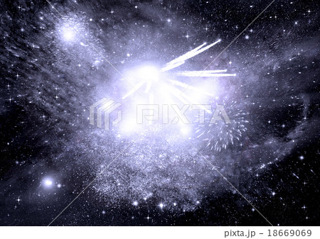 galaxy in a free space 18669069