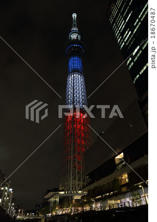 東京スカイツリー トリコロールカラー 東京スカイツリー トリコロールカラー 18670487