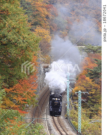 紅葉の上越線ＳＬ 18672041