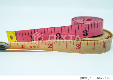 New pink and old tape measure New pink and old tape measure 18672570
