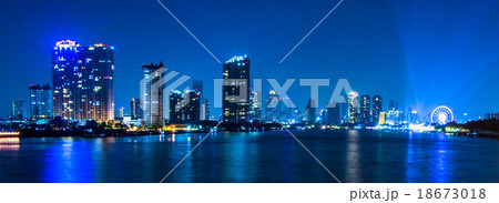Bangkok river view form Krungthep Bridge Bangkok river view form Krungthep Bridge 18673018