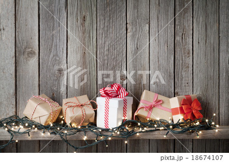 Christmas gift boxes and lights Christmas gift boxes and lights 18674107