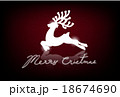 vector shining reindeer in christmas time  18674690