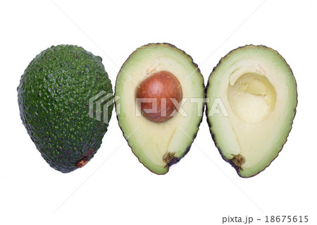 Avocado isolated on white background Avocado isolated on white background 18675615