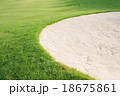 Sand bunkers with grass field 18675861