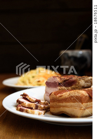 smoked pork ribs smoked pork ribs 18676511
