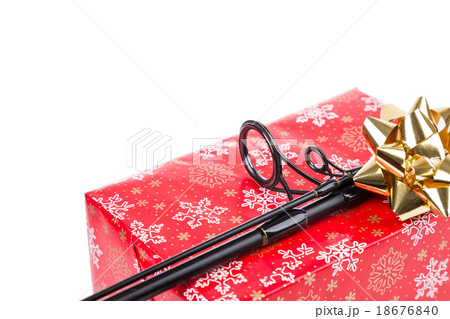 christmas gift in box for fishers 18676840