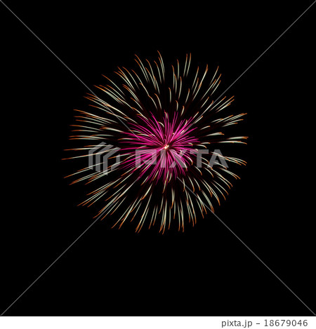 Close-up of Japanese Fireworks in Summer Festival 18679046