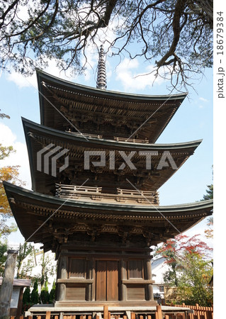 信濃国分寺三重塔 18679384