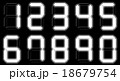 デジタルナンバー白 18679754