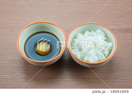 Raw Egg in soy sauce and white rice,Tamago kake go 18681809