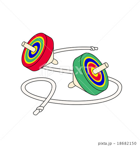 年賀素材 こま 年賀素材 こま 18682150