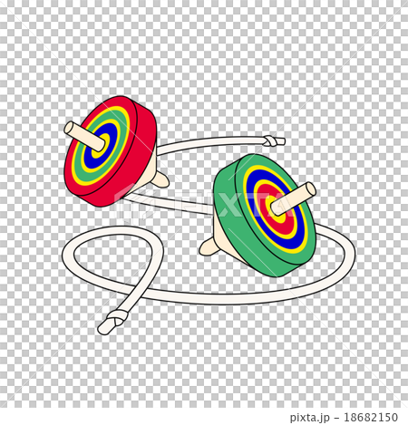 年賀素材 こま 年賀素材 こま 18682150